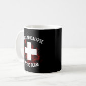 Mug Équipe de Secourt de Zombie Apocalypse (Devant gauche)