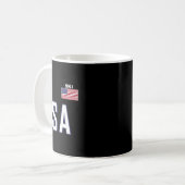 Mug Équipe de ski du drapeau américain Équipement de s (Devant gauche)