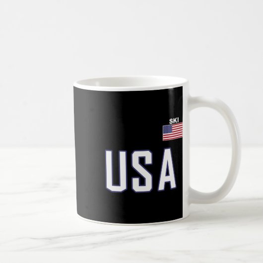 Mug Équipe de ski du drapeau américain Équipement de s (Droite)