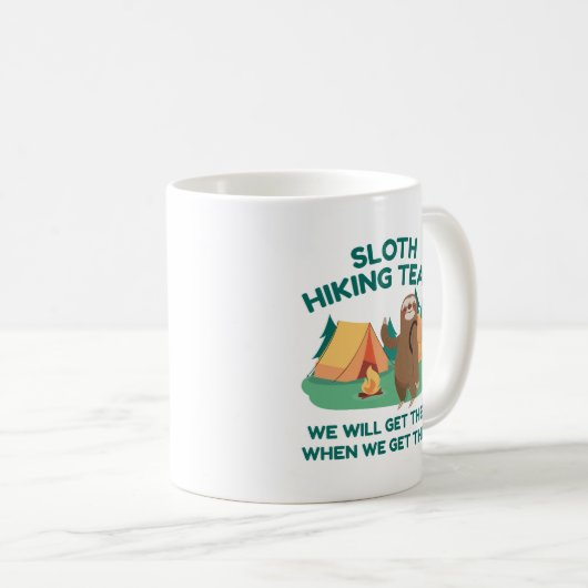 Mug Équipe de Sloth Randonnée (Devant droit)