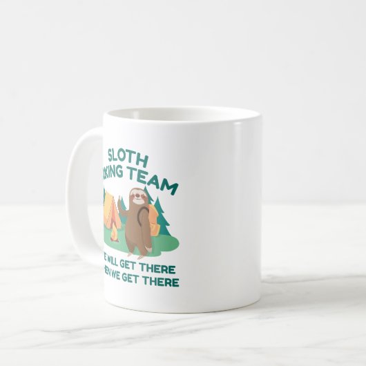 Mug Équipe de Sloth Randonnée (Devant gauche)