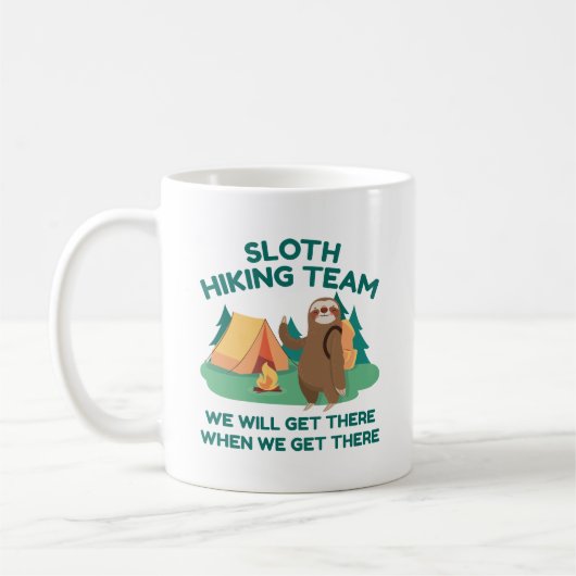 Mug Équipe de Sloth Randonnée (Gauche)