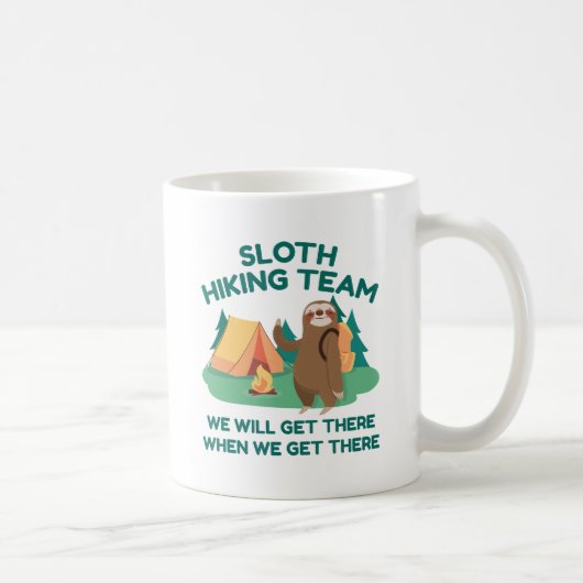 Mug Équipe de Sloth Randonnée (Droite)