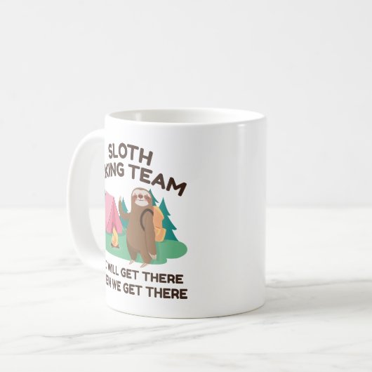 Mug Équipe de Sloth Randonnée (Devant gauche)