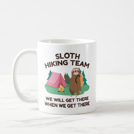 Mug Équipe de Sloth Randonnée (Gauche)