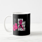Mug Équipe de soutien aux maris de sensibilisation au (Gauche)