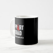 Mug Équipe de soutien des guerriers contre les maladie (Devant gauche)