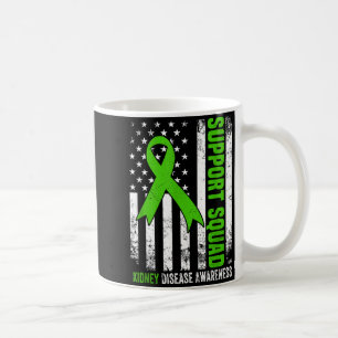 Mug Équipe de soutien drapeau américain ruban vert Éta