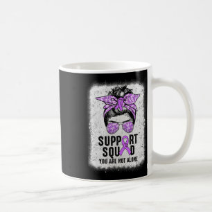 Mug Équipe de soutien Guerrière Bun Messy Violet Épile