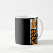 Mug Équipe de soutien Hope Sensibilisation à la leucém (Devant droit)