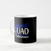 Mug Équipe De Soutien I Me Cfs Myalgale Encéphalomyéli (Devant gauche)