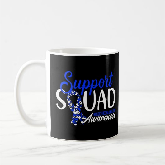 Mug Équipe De Soutien I Me Cfs Myalgale Encéphalomyéli (Gauche)