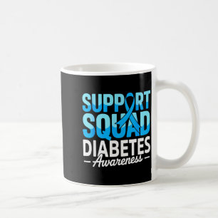 Mug Équipe de soutien Je porte le bleu Diabète de type
