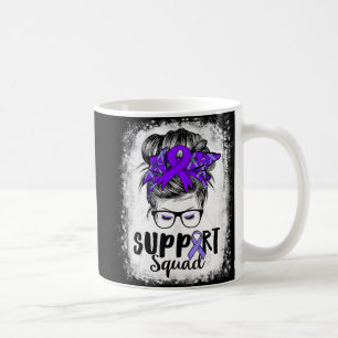 Mug Équipe de soutien Messy Bun Purple Warrior Epileps