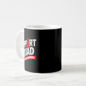 Mug Équipe de soutien Mois de la sensibilisation au ca (Devant gauche)