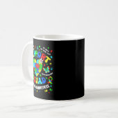 Mug Équipe de soutien puzzle de sensibilisation à l'au (Devant gauche)