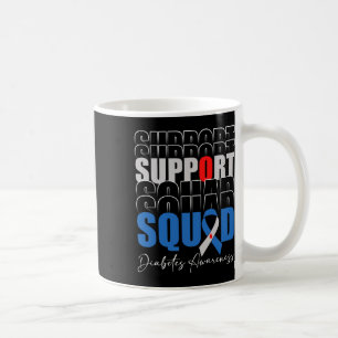Mug Équipe de soutien Ruban bleu T1d Sensibilisation a