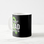 Mug Équipe de soutien Ruban vert de sensibilisation à (Devant gauche)