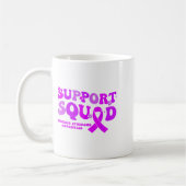 Mug Équipe de soutien Ruban Violet Design Moebius (Gauche)