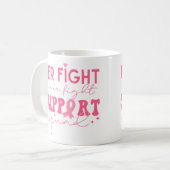 Mug Équipe de soutien Son combat est notre lutte contr (Devant gauche)