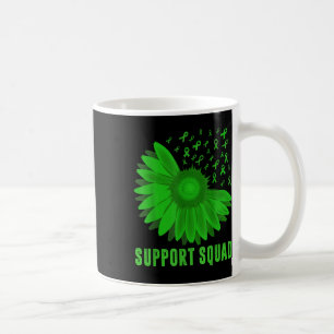 Mug Équipe de soutien Sunflower Green Ribbon Santé men