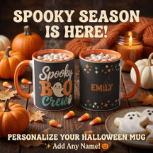 Équipe de Spooky Boo Rétro Fantôme Nom Personnalis