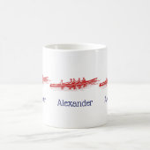 Mug Équipe de sports nautiques Red Rowing Rowers (Centre)