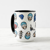 Mug Équipe de suicide | Capitaine Boomerang Emoji Moti (Devant gauche)