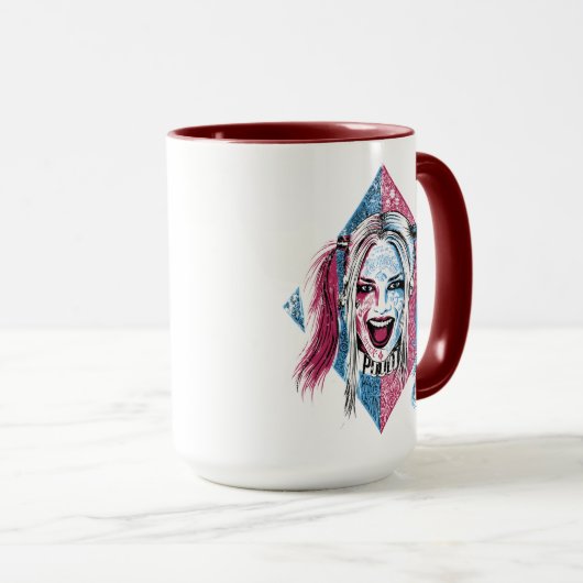 Mug Équipe de suicide | Harley Laugh (Devant droit)