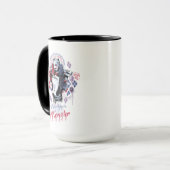 Mug Équipe de suicide | Harley Quinn Graffiti encré (Devant gauche)