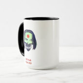 Mug Équipe de suicide | Icône de tête Katana (Devant gauche)
