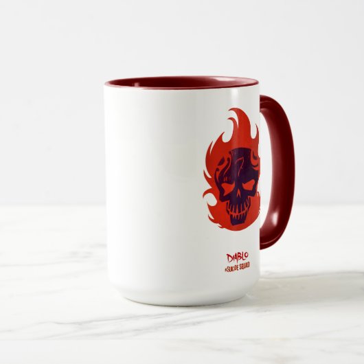 Mug Équipe de suicide | Icône Diablo Head (Devant droit)