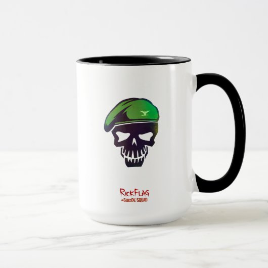 Mug Équipe de suicide | Icône Tête de drapeau de raque (Droite)