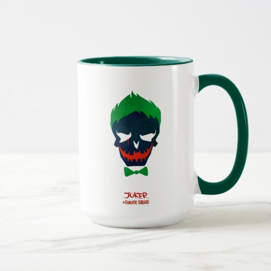 Mug Équipe de suicide | Icône Tête de joker (Droite)