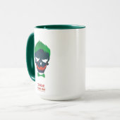 Mug Équipe de suicide | Icône Tête de joker (Devant gauche)