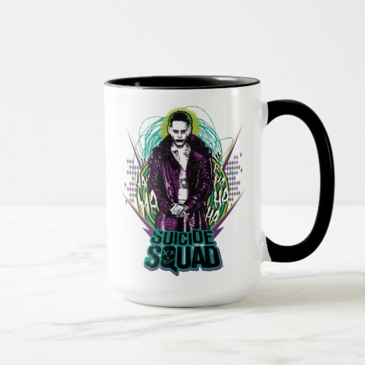 Mug Équipe de suicide | Joker Retro Rock Graphic (Droite)