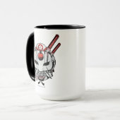 Mug Équipe de suicide | Katana Masque & Epées Tatouage (Devant gauche)