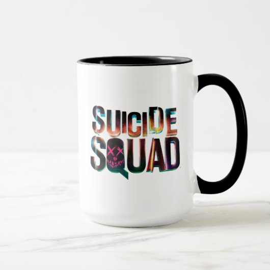 Mug Équipe de suicide | Logo couleur brillant (Droite)