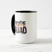 Mug Équipe de suicide | Logo couleur brillant (Devant gauche)