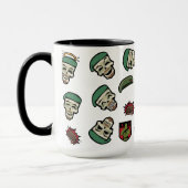 Mug Équipe de suicide | Motif Emoji Drapeau Rick (Gauche)