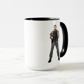 Mug Équipe de suicide | Rick Drapeau Bande dessinée Ar (Devant droit)