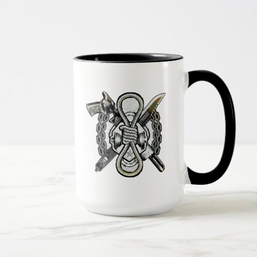 Mug Équipe de suicide | Slipknot Armes Tattoo Art (Droite)