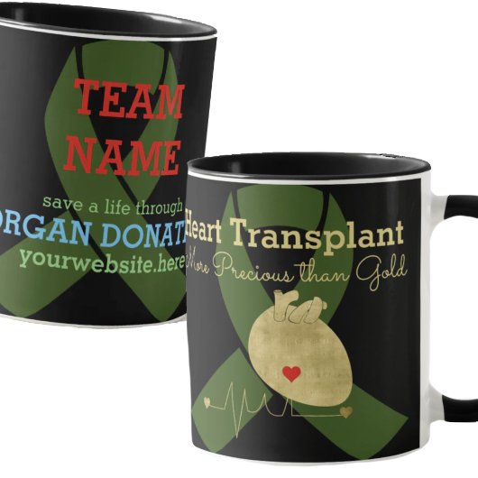 Mug Équipe de transplantation cardiaque Café personnal