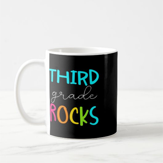 Mug Équipe de Troisième année Rocks Enseignant de 3e a (Gauche)