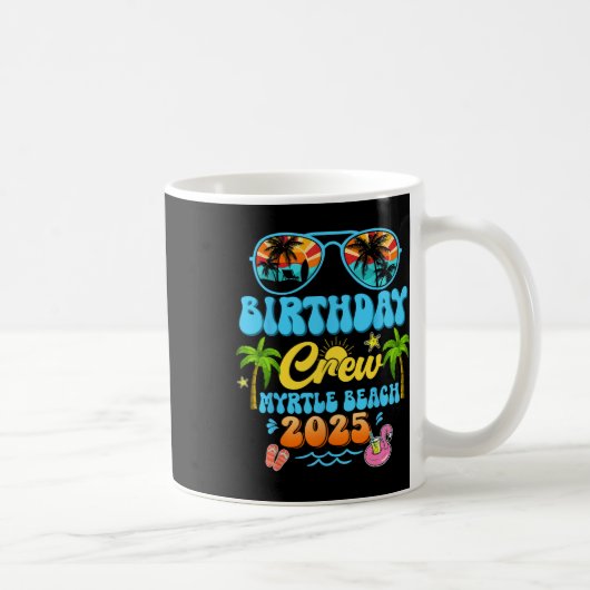 Mug Équipe de vacances d'anniversaire à Myrtle Beach C (Droite)