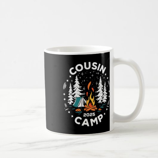 Mug Équipe de vacances d'été de camping Cousin Camp 20 (Droite)