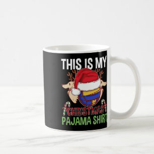 Mug Équipe de volley-ball drôle Lumineux de Noël Pyjam