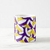 Mug équipe de volley-ball en or violet couleurs entraî (Centre)