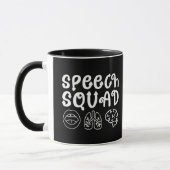 Mug Équipe d'élocution SLP Orthophoniste Drôle (Gauche)