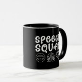 Mug Équipe d'élocution SLP Orthophoniste Drôle (Devant droit)